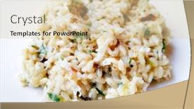  Presentation with cream - Cool new slide set with risotto-with-fresh-cream-salted backdrop and a lemonade colored foreground