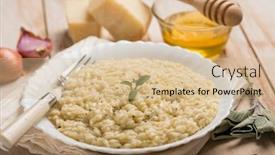  Presentation with sage - Cool new PPT layouts with risotto with sage honey backdrop and a soft green colored foreground