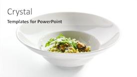  Presentation with italy food - Slide deck having ink isolated on white background background and a white colored foreground