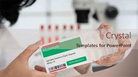  Presentation with antibody - Slide deck with rituximab-monoclonal-antibody-used background and a soft green colored foreground