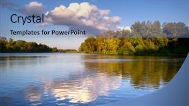  Presentation with nature river - Slide deck with blackcurrant leaves - nutritional deficiency - black currant background and a tawny brown colored foreground.