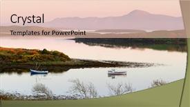  Presentation with ireland - Audience pleasing PPT theme consisting of sunset co mayo ireland backdrop and a lemonade colored foreground