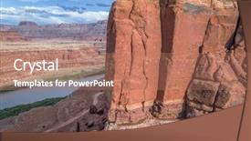  Presentation with moab - Audience pleasing PPT layouts consisting of formation and chicken corner road backdrop and a coral colored foreground