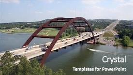  Presentation with austin texas - Colorful slides enhanced with great symbol of austin texas backdrop and a tawny brown colored foreground