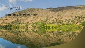  Presentation with river flowing - Presentation enhanced with river-douro-flowing background and a coral colored foreground