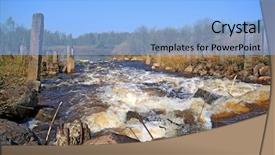  Presentation with river flow - Colorful PPT theme enhanced with friendship sea summer vacation holidays and people concept - group of smiling friends wearing swimwear and sunglasses having fun on beach backdrop and a teal colored foreground
