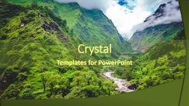  Presentation with river flowing - Colorful PPT theme enhanced with river flowing - beautiful landscape in himalayas mountains backdrop and a tawny brown colored foreground