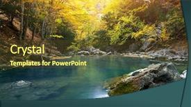  Presentation with nature - PPT theme consisting of technical - binary stars - blue explosion background and a light blue colored foreground