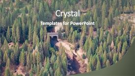  Presentation with river flowing - Amazing slides having river flowing through the valley backdrop and a  colored foreground