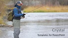  Presentation with montana - Amazing PPT layouts having river-fly-fisherman-in-montana backdrop and a lemonade colored foreground