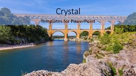  Presentation with roman - Amazing slide deck having river gardon three-tier backdrop and a light blue colored foreground