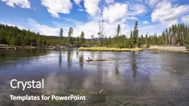  Presentation with yellowstone - Colorful presentation enhanced with river gibbons it is smoothly backdrop and a  colored foreground