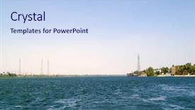  Presentation with nile river - Audience pleasing slides consisting of river in egypt nile backdrop and a  colored foreground