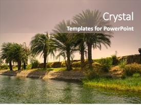 Ppt Rever Background River In Egypt Nile In Africa PPT Template | CrystalGraphics #70