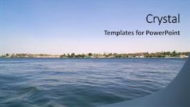  Presentation with nile river - Colorful PPT theme enhanced with river in egypt nile backdrop and a  colored foreground