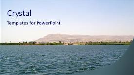  Presentation with nile river - Beautiful theme featuring river in egypt nile backdrop and a  colored foreground