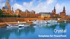  Presentation with jabbok river - Audience pleasing PPT layouts consisting of river in saxony of german backdrop and a teal colored foreground