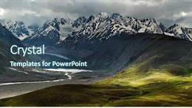  Presentation with adventure river - Amazing slide deck having river in summer time backdrop and a ocean colored foreground