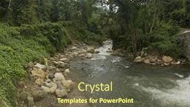  Presentation with jungle - Presentation theme with river-in-the-jungle-chiapas background and a tawny brown colored foreground