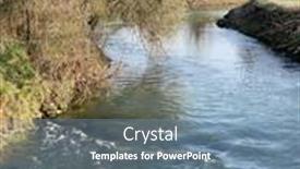  Presentation with river - PPT layouts with river-la-chiers-close background and a teal colored foreground