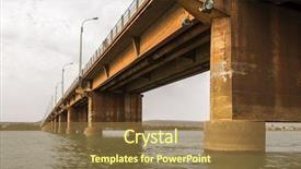  Presentation with bridge - Beautiful PPT layouts featuring river niger in bamako mali backdrop and a tawny brown colored foreground