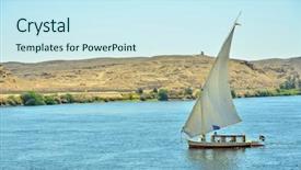  Presentation with egypt - Colorful presentation enhanced with river nile - felucca in egypt backdrop and a  colored foreground