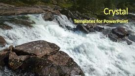  Presentation with norway - Cool new slides with river rafting - whitewater on rapid in norway backdrop and a tawny brown colored foreground
