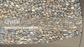  Presentation with river - Slide set enhanced with river rocks - background made of a closeup background and a gray colored foreground