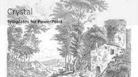  Presentation with aqueduct - Colorful PPT theme enhanced with river-running-downhill-with-trees backdrop and a light gray colored foreground