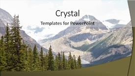  Presentation with river valley - PPT theme enhanced with river running through wooded valley background and a  colored foreground