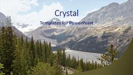  Presentation with river valley - Colorful theme enhanced with river running through wooded valley backdrop and a  colored foreground