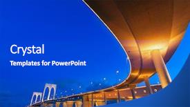  Presentation with macau - Audience pleasing theme consisting of river sand - sai van bridge in macau backdrop and a dark gray colored foreground