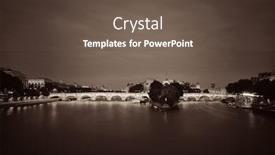  Presentation with paris france - Slides having river-seine-and-bridge background and a tawny brown colored foreground