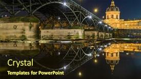  Presentation with paris france - Beautiful PPT layouts featuring river seine with pont des backdrop and a wine colored foreground