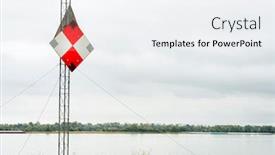  Presentation with cairo - Presentation design featuring river-shore-navigational-sign background and a white colored foreground