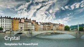  Presentation with top view of amazon river - Colorful presentation design enhanced with river sona to the bonaparte backdrop and a gray colored foreground