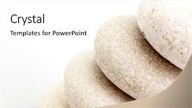  Presentation with stones - Cool new presentation with river stones on grey background backdrop and a white colored foreground