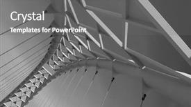  Presentation with suspension - PPT theme with river suspension in toronto ontario background and a gray colored foreground