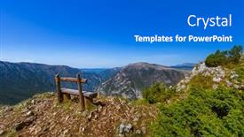  Presentation with nature river - Presentation design enhanced with river-tara-canyon-montenegro-nature background and a gray colored foreground