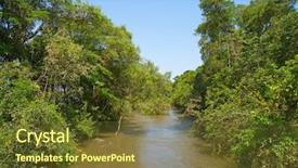  Presentation with certificate border for academic recognition - Slide deck with river the border between argentina background and a  colored foreground