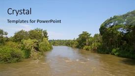  Presentation with border - PPT layouts having river the border between argentina background and a light blue colored foreground