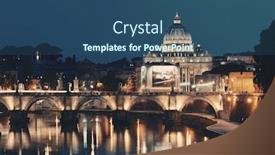  Presentation with vatican - Slide deck enhanced with river-tiber-in-rome background and a ocean colored foreground