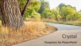  Presentation with trail - Amazing theme having river trail in northern colorado backdrop and a coral colored foreground