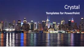  Presentation with new york city subway station - Amazing PPT layouts having river viewed from new jersey backdrop and a  colored foreground