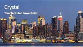  Presentation with new york city - Cool new theme with river viewed from new jersey backdrop and a  colored foreground
