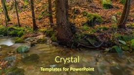  Presentation with waterfall - Theme enhanced with river-waterfall-in-the-portuguese background and a tawny brown colored foreground