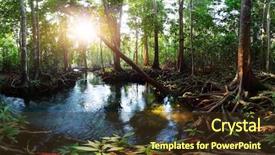  Presentation with krabi - Presentation design enhanced with hot springs with green water seen in costa rica background and a gray colored foreground