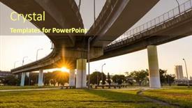  Presentation with taipei - Presentation theme enhanced with riverside-park-in-taipei-city and a tawny brown colored foreground