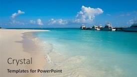  Presentation with maya - Slides featuring riviera maya maroma caribbean beach in mayan mexico background and a mint green colored foreground