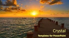  Presentation with maya - Cool new theme with riviera maya pier sunrise backdrop and a wine colored foreground